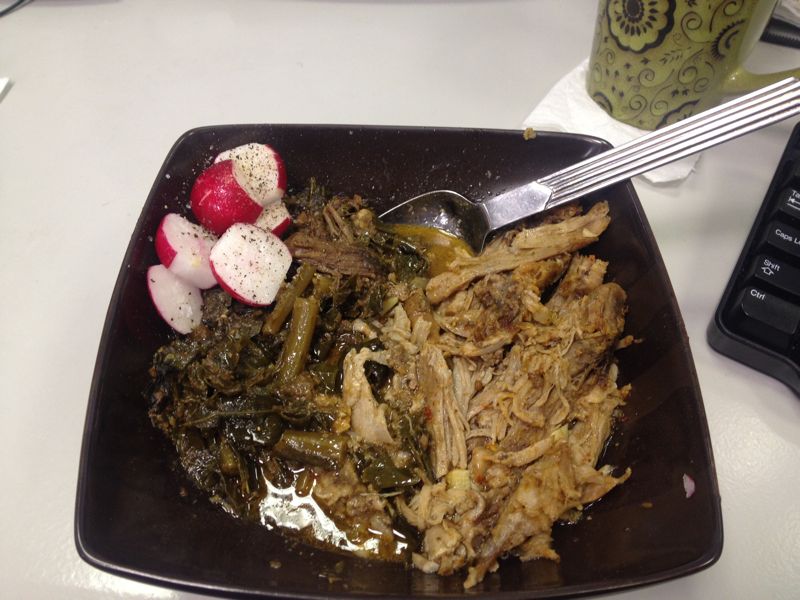 Pulled Pork and Collard Greens