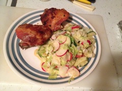 Fried Chicken w Salad