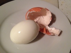Pepin Boiled Egg (shell falls off)