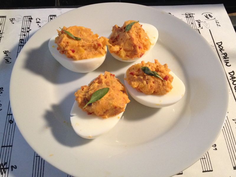 ChiDeviled and Bacon Eggs