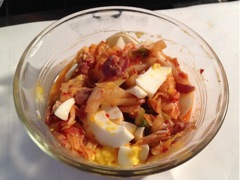 Kimchi, Eggs and Bacon